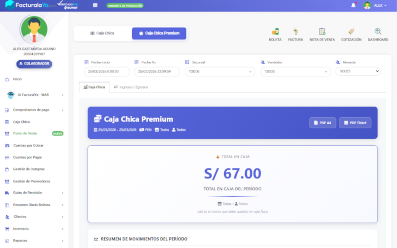 Caja Chica FacturalaYa V9